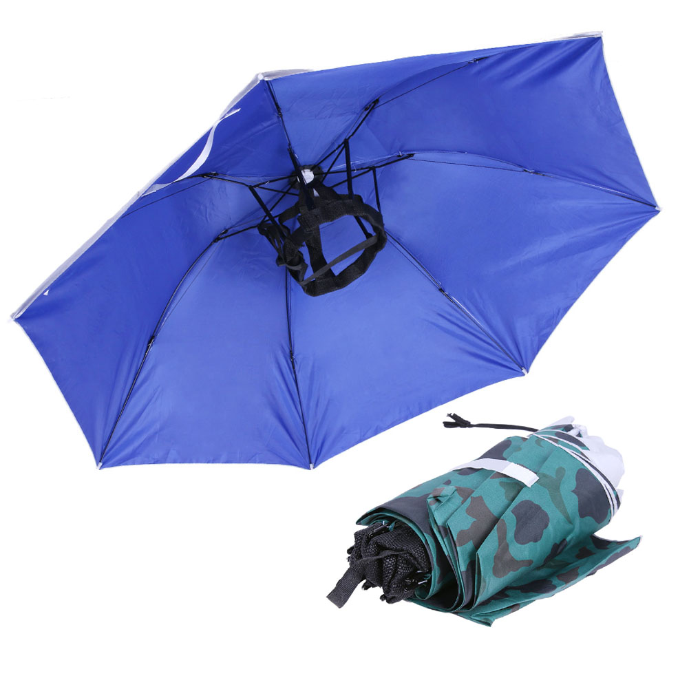 Golf Umbrella - หมวกกันแดดแบบพับได้ หมวกกันฝน หมวกกอล์ฟ หมวกกันแดดสำหรับกิจกรรมกลางแจ้ง หมวกตกปลา หมวกเดินป่า