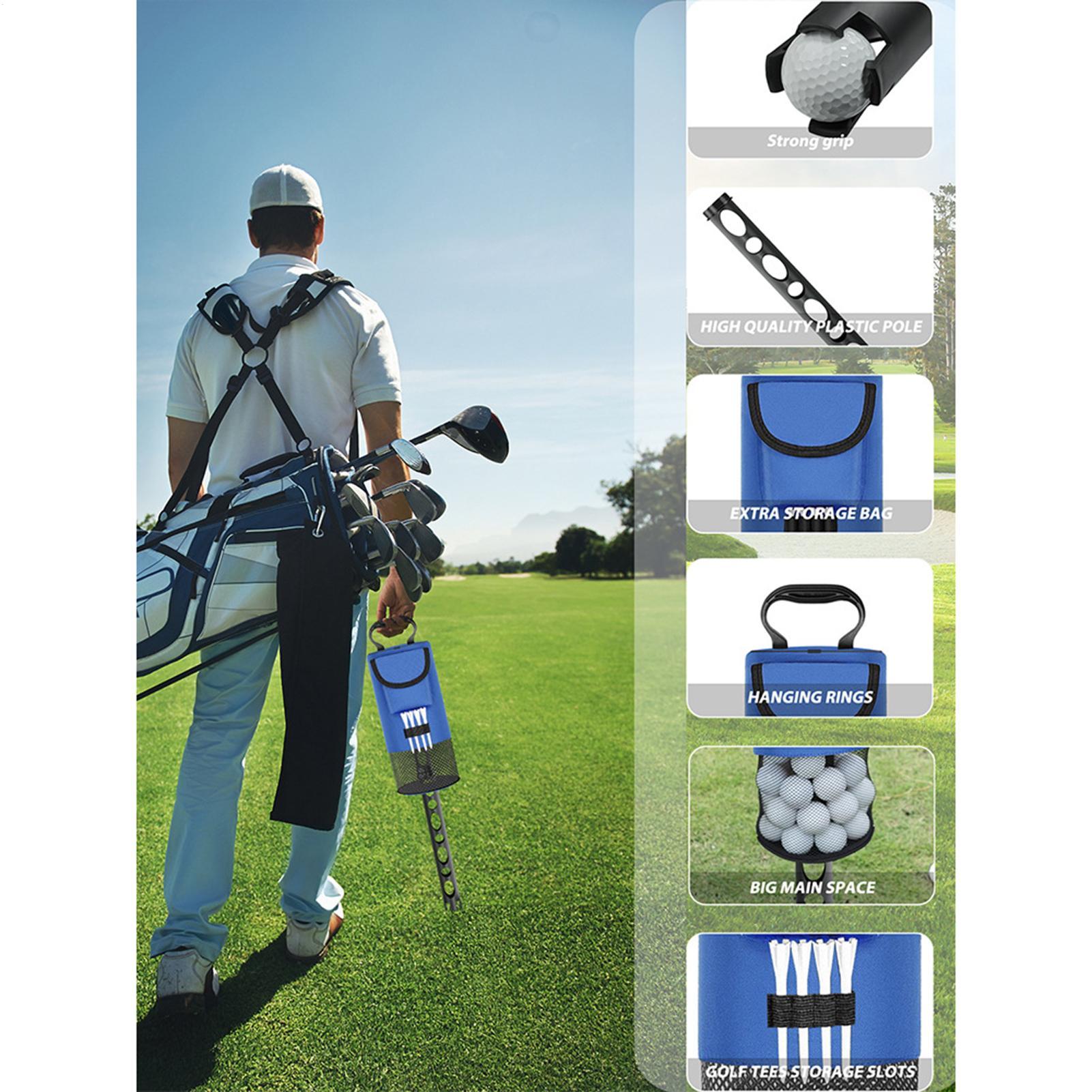 Golf Bag - กระเป๋าใส่ลูกกอล์ฟแบบถอดได้ ความจุขนาดใหญ่ ทำจากผ้าไนลอน กระเป๋าใส่ลูกกอล์ฟสำหรับผู้ชาย ผู้หญิง และมืออาชีพ