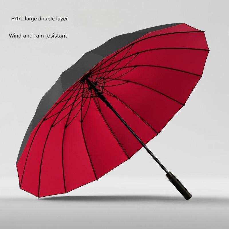 Golf Umbrella - ร่มกอล์ฟอัตโนมัติ 30 นิ้ว 16 ซี่โครง แบบสองชั้น