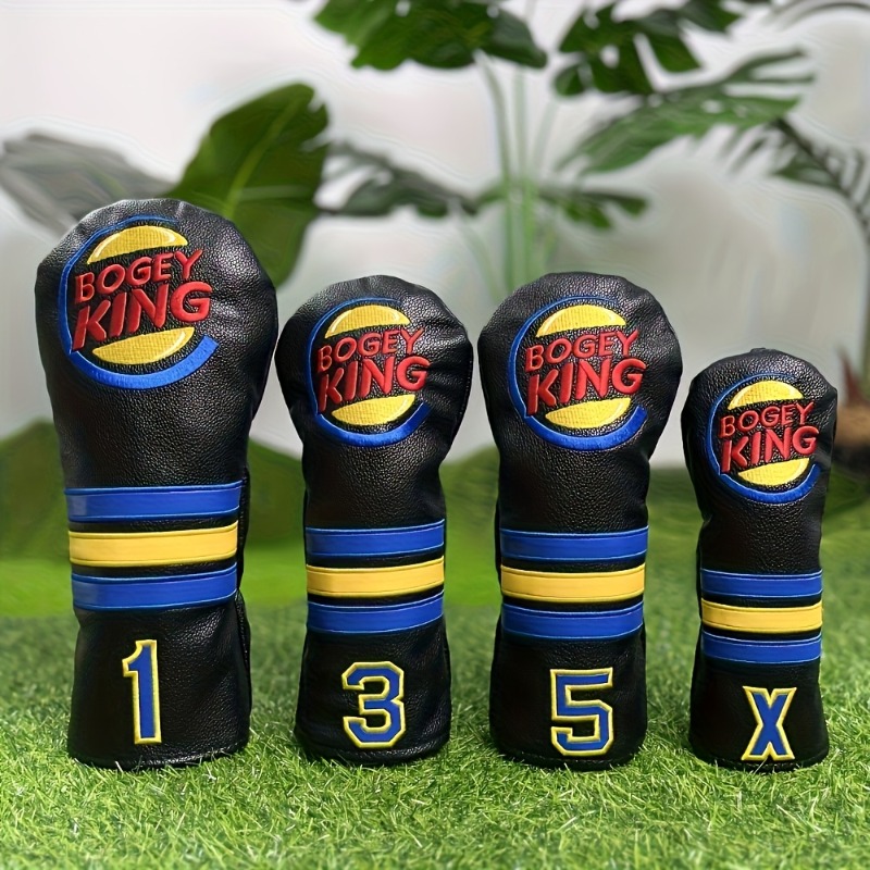 Golf Clubs - ปลอกหุ้มหัวไม้กอล์ฟสุดทันสมัย; อุปกรณ์เสริมสำหรับกอล์ฟ ผลิตจากวัสดุป้องกันฝุ่นและทนทาน ให้การปกป้องที่ดีที่สุด