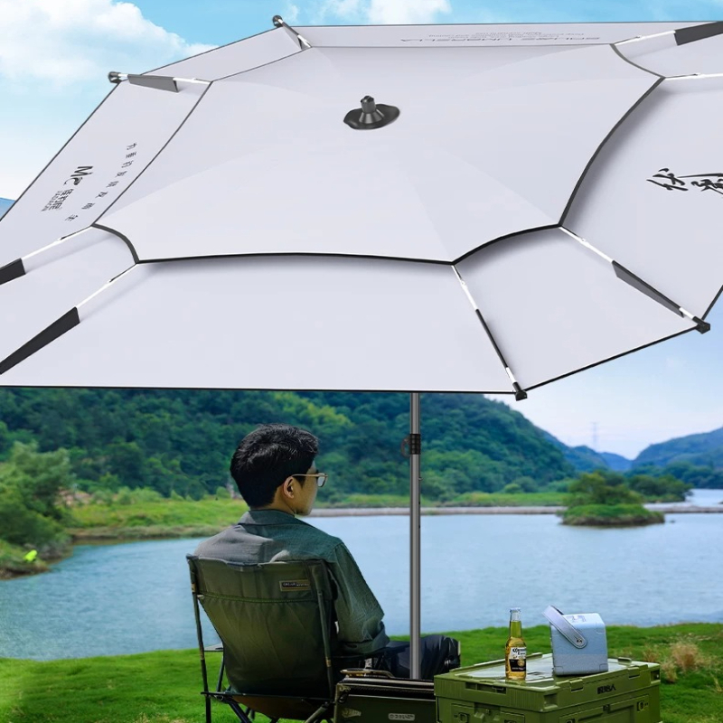 Golf Umbrella Large - ร่มตกปลาขนาดใหญ่ 2026 สแควร์ สำหรับกันแดดกลางแจ้ง ป้องกันรังสียูวี ใช้ได้ทั้งกันฝนและกันแดด