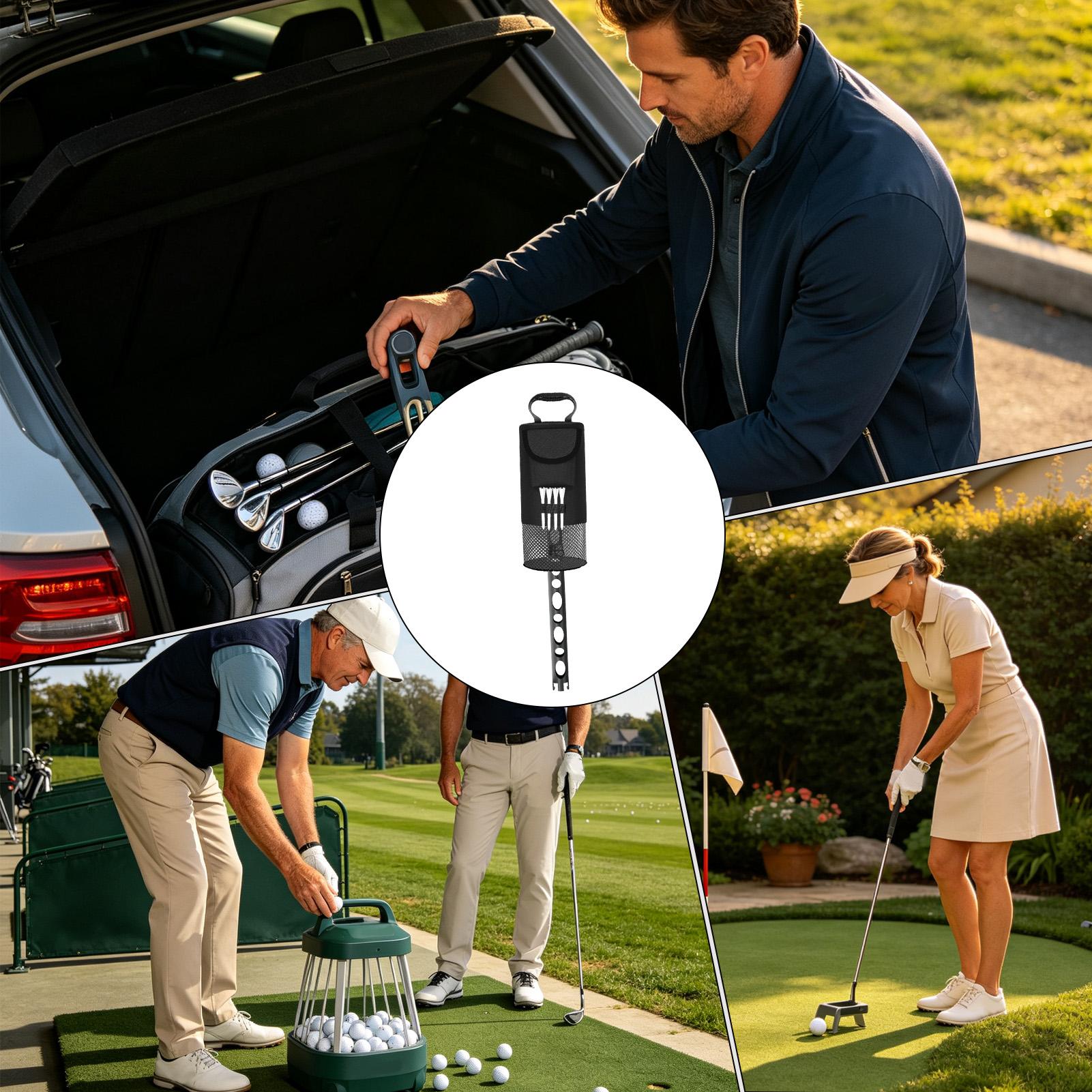 Golf Bag - กระเป๋าใส่ลูกกอล์ฟแบบพกพา ผ้าไนลอนทนทาน ความจุขนาดใหญ่ ใส่ลูกกอล์ฟได้ 70 ลูก
