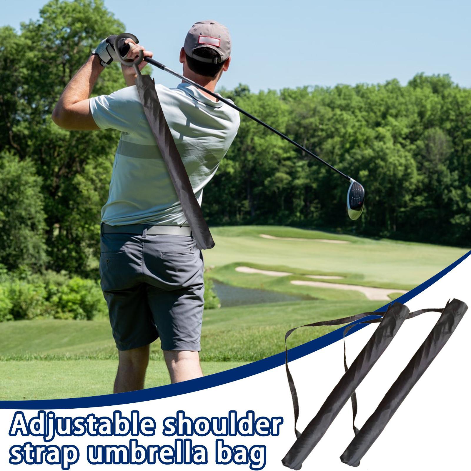 Golf Umbrella - กระเป๋าใส่ร่ม 2 ชิ้น ปรับได้ กันน้ำ ผ้าคลุมร่มกอล์ฟแบบพกพา