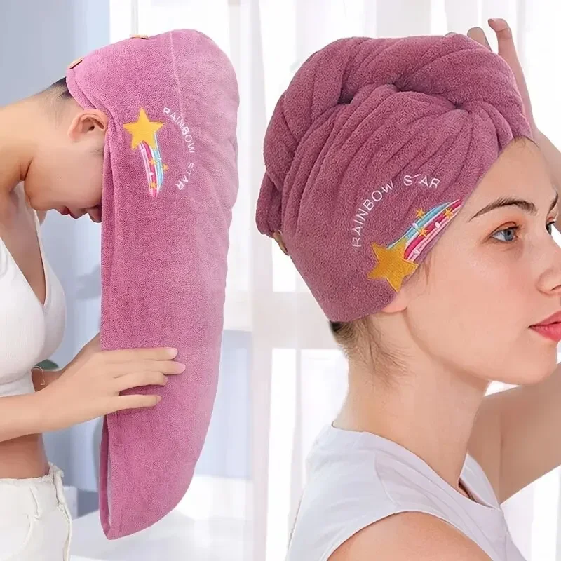 Golf Towel - 1 ชิ้น หมวกเช็ดผมแห้งเร็ว ซึมซับน้ำได้ดีเยี่ยม ผ้าขนหนูคลุมศีรษะนุ่มสำหรับผู้หญิงในห้องน้ำ ผ้าขนหนูคลุมผมน่ารักสำหรับเด็กผู้หญิง