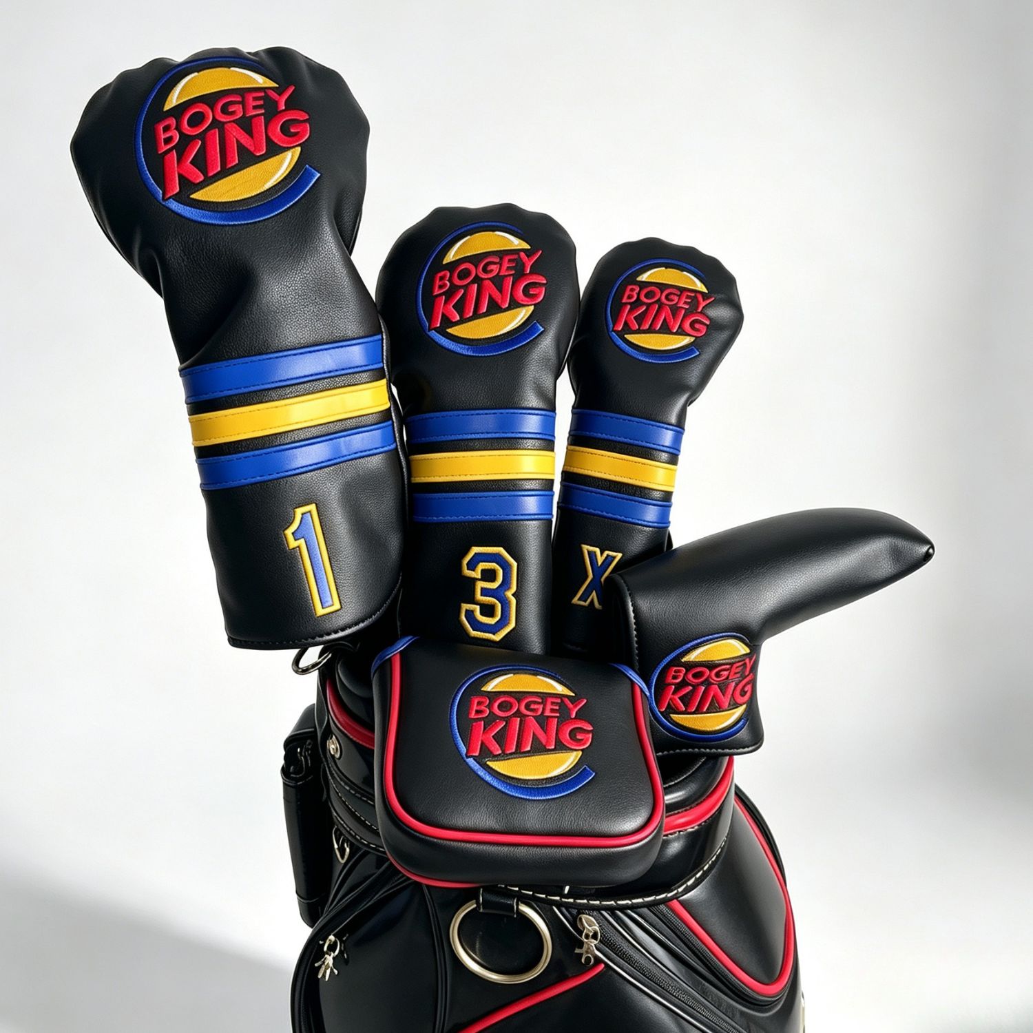 Golf Putter - ปลอกคลุมหัวไม้กอล์ฟลายตลก สำหรับคนรักกอล์ฟ, ปลอกคลุมหัวไม้กอล์ฟแบบมัลเล็ตและแบบเบลด