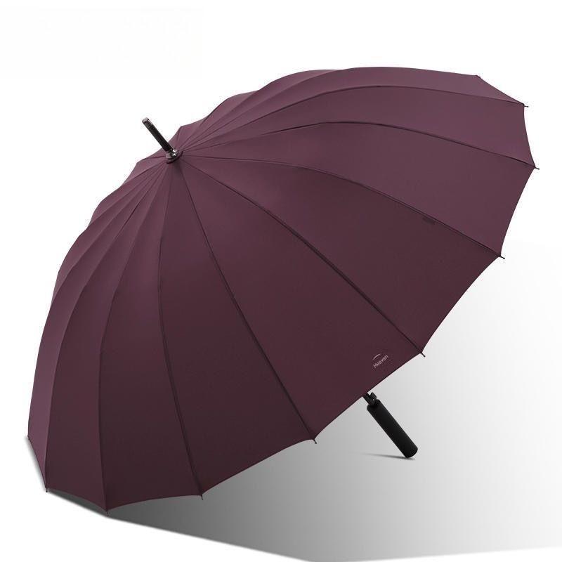 Golf Umbrella - ร่มกอล์ฟกึ่งอัตโนมัติสำหรับผู้ชาย แข็งแรง ทนทาน กันฝน กันลม ด้ามจับยาวตรง