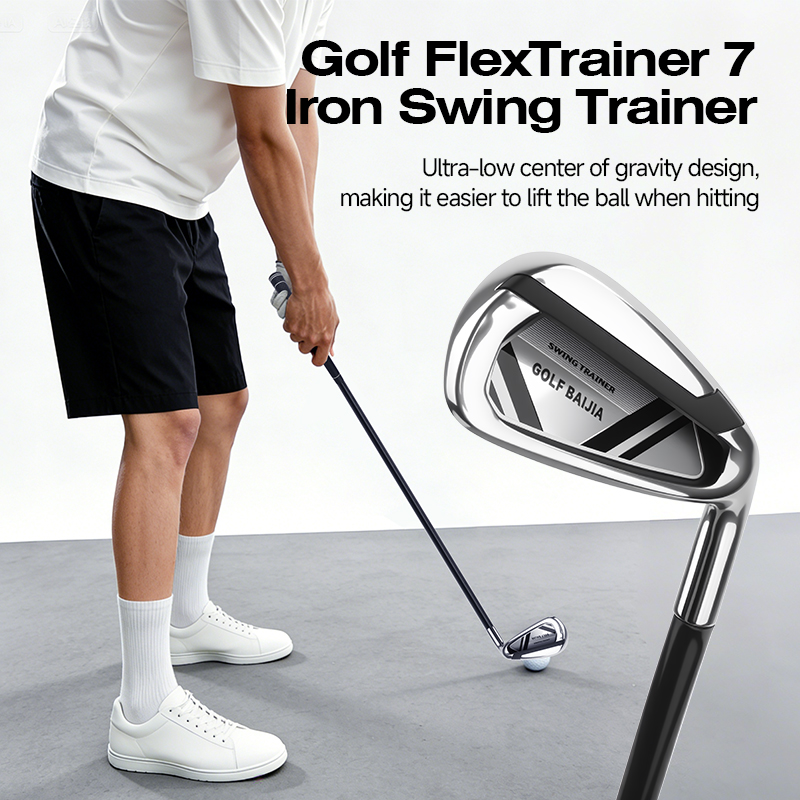 Golf Equipment Weight - ไม้ฝึกซ้อมวงสวิงแบบถ่วงน้ำหนัก Seven-Iron Golf - อุปกรณ์แก้ไขวงสวิง ออกแบบมาเป็นพิเศษสำหรับการฝึกซ้อมกอล์ฟ