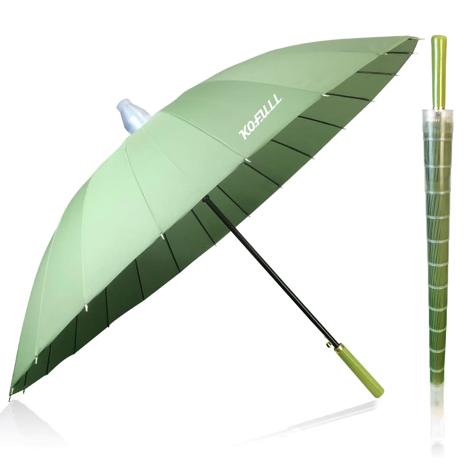 Golf Umbrella Large - ร่มกอล์ฟ 24 กระดูกร่มกันลมขนาดใหญ่เปิดอัตโนมัติร่มฝนขนาดใหญ่ด้ามยาวร่มติดระบายอากาศ