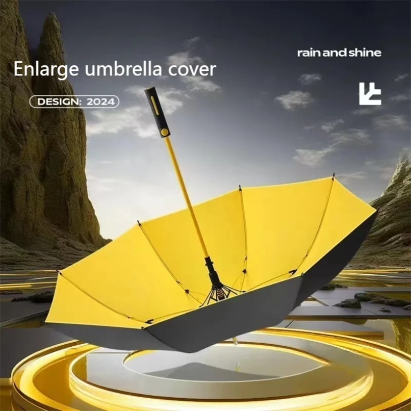 Golf Umbrella Large - ร่มกอล์ฟไฟเบอร์เต็มรูปแบบสองชั้นขนาดใหญ่พิเศษคู่ผู้ชายธุรกิจร่มด้ามยาวรถร่มตรง