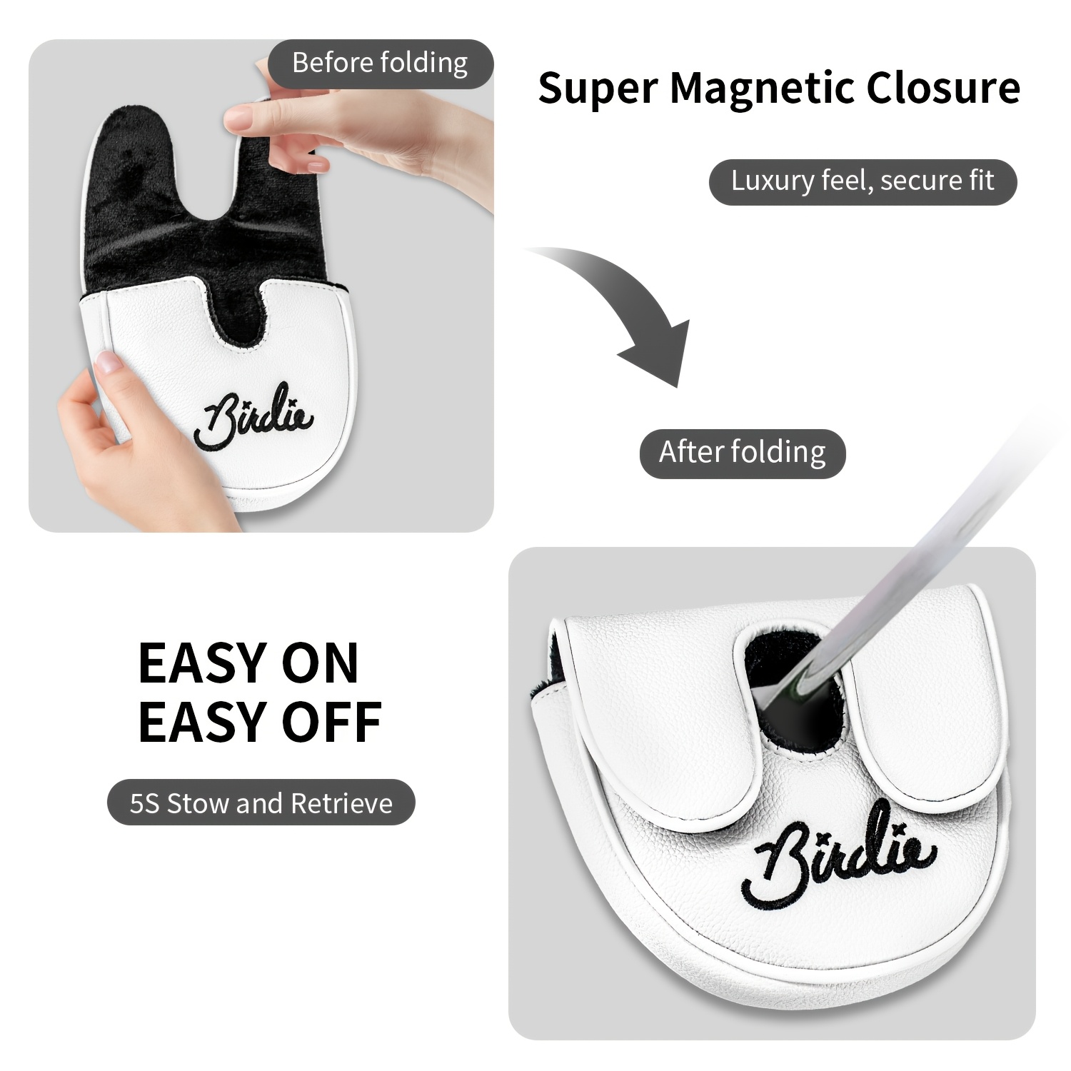1 ชิ้น ปลอกหุ้มหัวพัตเตอร์กอล์ - Golf Putter บทวิจารณ์และราคา