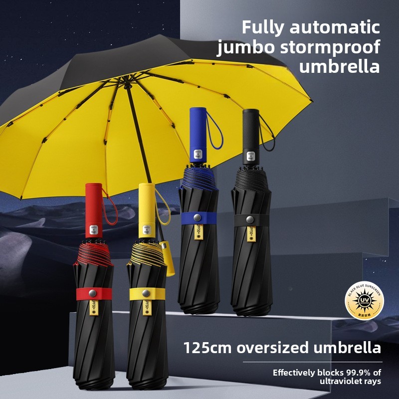 ร่มพับสามตอน 125 ซม. แบบสองชั้ - Golf Umbrella Large บทวิจารณ์และราคา