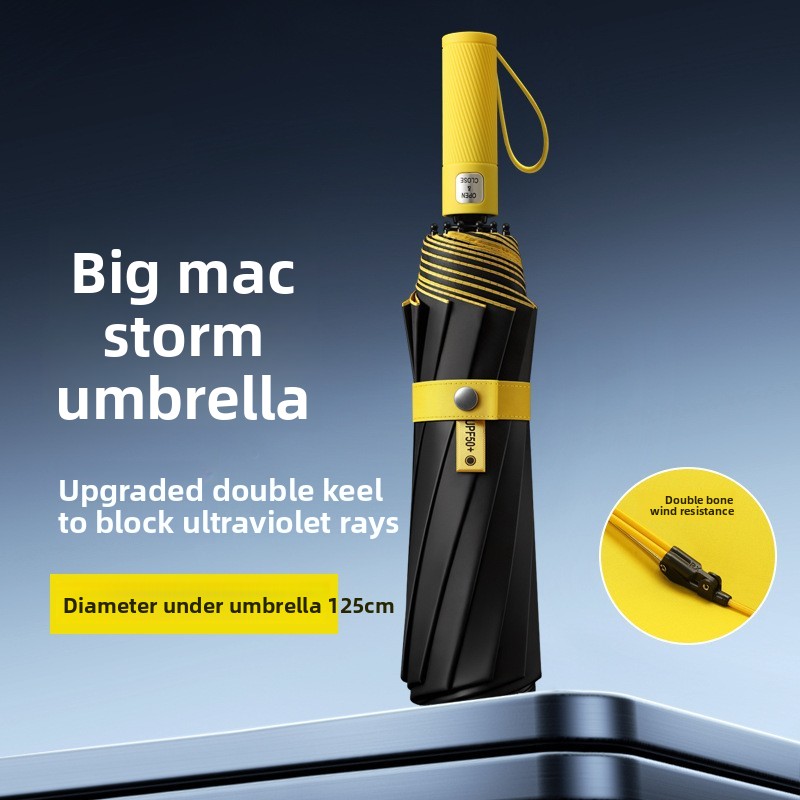 ร่มพับสามตอน 125 ซม. แบบสองชั้ - Golf Umbrella Large บทวิจารณ์และราคา