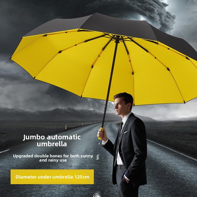 ร่มพับสามตอน 125 ซม. แบบสองชั้ - Golf Umbrella Large บทวิจารณ์และราคา