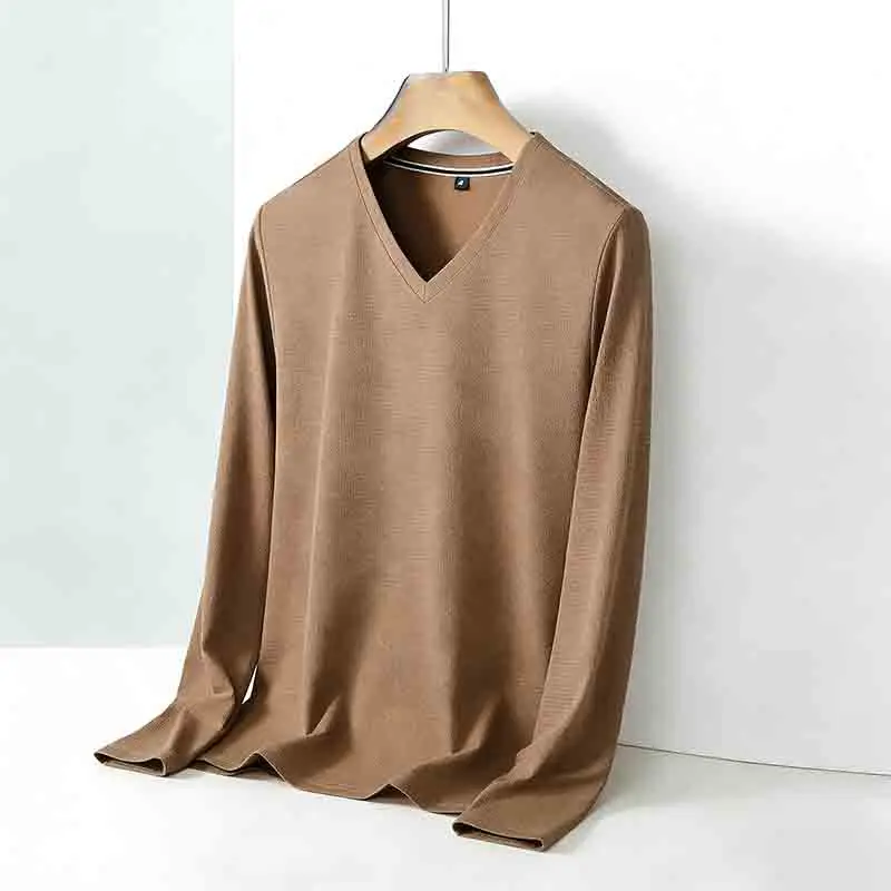 เสื้อถักแขนยาวคอวีสีเทาอ่อนสำห - Golf Tees บทวิจารณ์และราคา