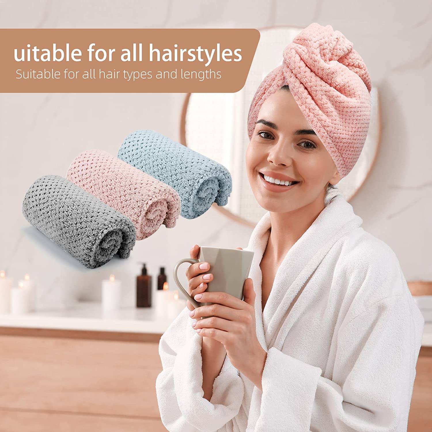ผ้าขนหนูสำหรับผมแห้งของผู้หญิง - Golf Towel บทวิจารณ์และราคา