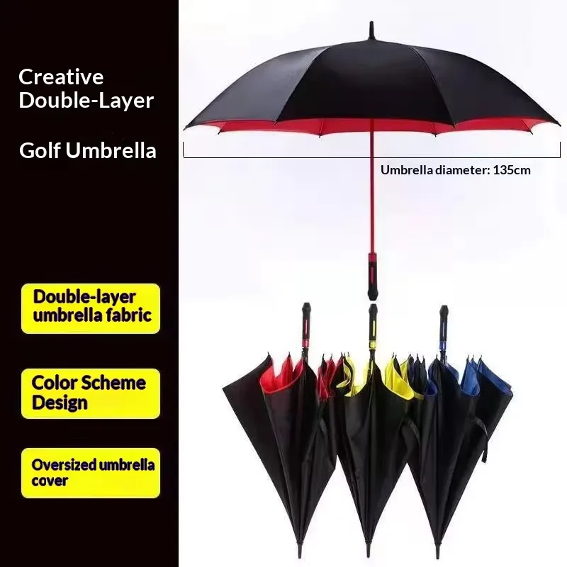 ร่มกอล์ฟกันลมขนาดใหญ่ ร่มสองชั - Golf Umbrella Large บทวิจารณ์และราคา
